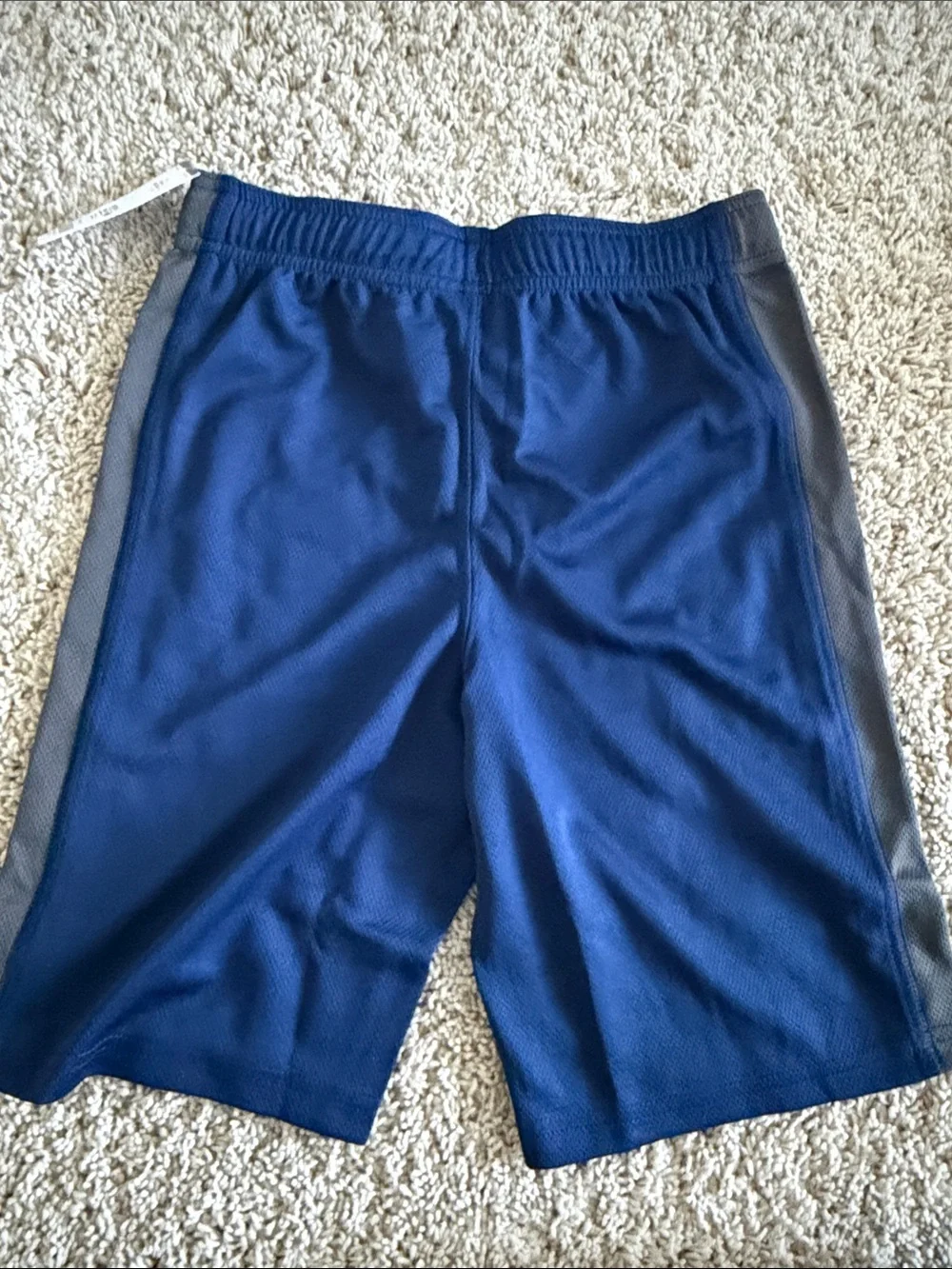 NWT Carter's Navy and Gray Boys Mesh Athletic Shorts size 7